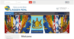 Desktop Screenshot of flaggen-pehl.de